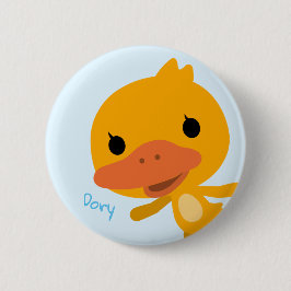 Qchildren Dory Duck-knop Ronde Button 5,7 Cm