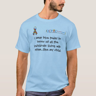QCPAC Logo Blue World Autism Awareness T shirt