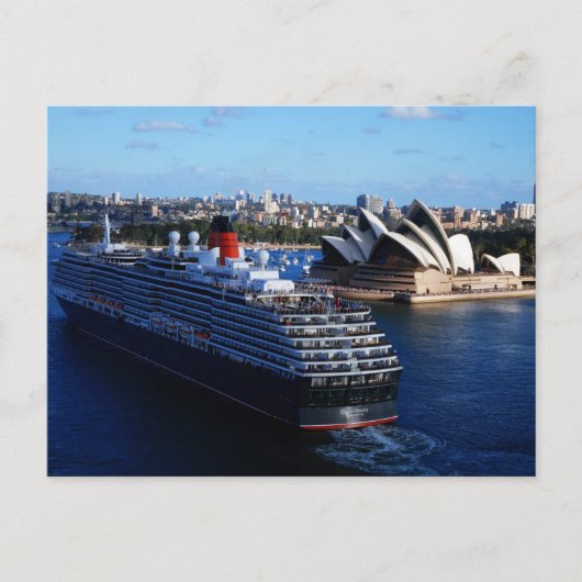 QE2 en Sydney Australie Carte postale (Devant)