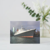 QE2 in Sydney. Briefkaart (Staand voorkant)