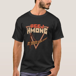 Qeej muziekinstrument etnische groep pijp Hmong lu T-shirt