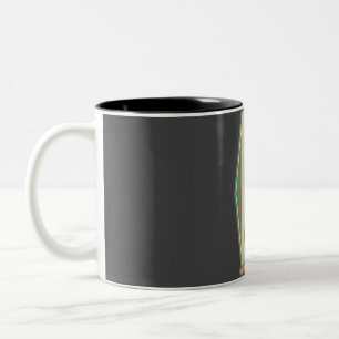 Q'enco � Cusco, Peru Tweekleurige Koffiemok
