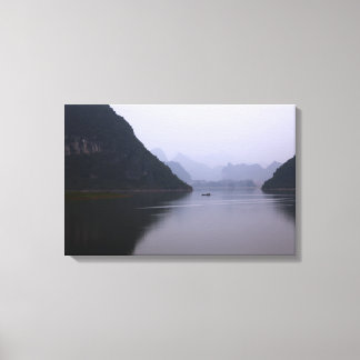 Qiao Miao Lake 23x15 inch Canvas Afdruk
