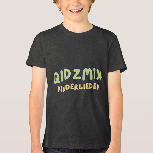 QidzMix Logo Tri-Blend Shirt (Voorkant)