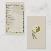 QiGong Visitekaartje (Voorkant / Achterkant)