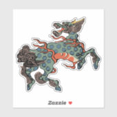 Qilin Chinese mythologie schepsel illustratie Sticker (Vel)