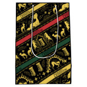 Qilin Gelaagde Patroon Medium Cadeauzakje (Achterkant)