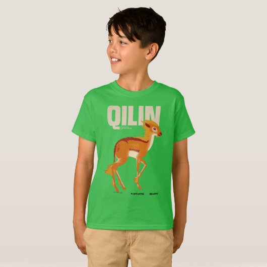 Qilin Grafisch T-shirt (Voorkant volledig)