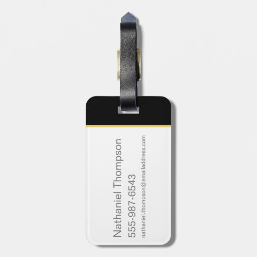 Qilin Layered Pattern Bagagelabel (Achterkant verticaal)