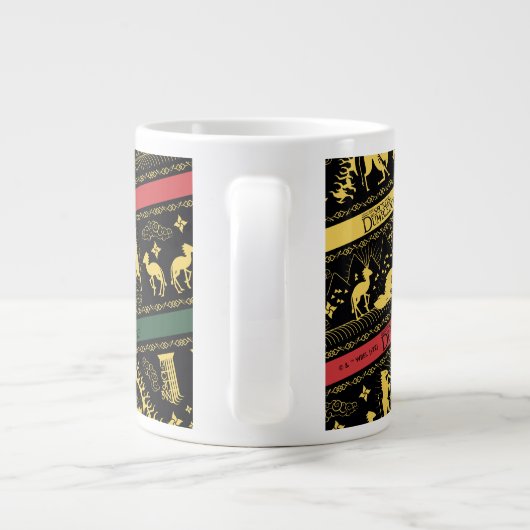 Qilin Layered Pattern Extra Grote Beker (Achterkant)