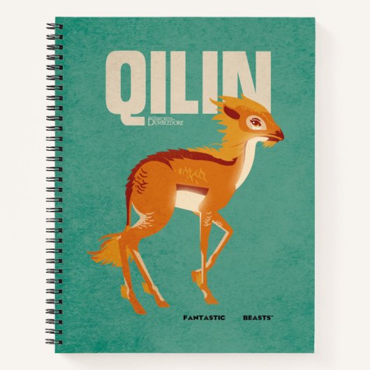 Qilin Vintage Graphic Notitieboek (Voorkant)
