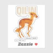 Qilin Vintage Graphic Sticker (Vel)