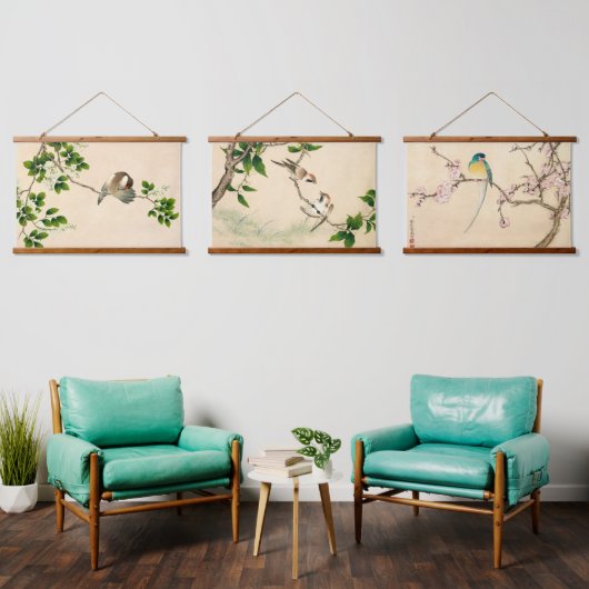 Qing-dynastie Chinees vogelschilderij Hangend Wandkleed (Woonkamer)