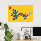 Qing Dynasty (1890-1911) vlagpapier van poster (Thuiskantoor)