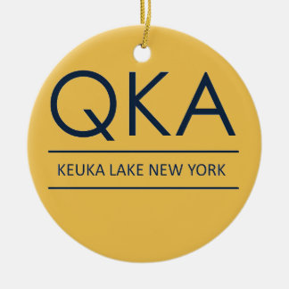 QKA Keuka Lake New York Keramisch Ornament