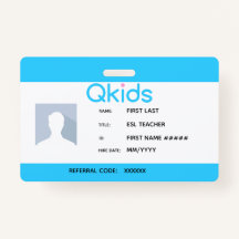 QKids ESL-leraar-ID