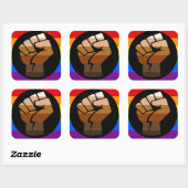 QPOC Pride Vierkante Sticker (Vel)