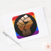 QPOC Pride Vierkante Sticker (Envelop)