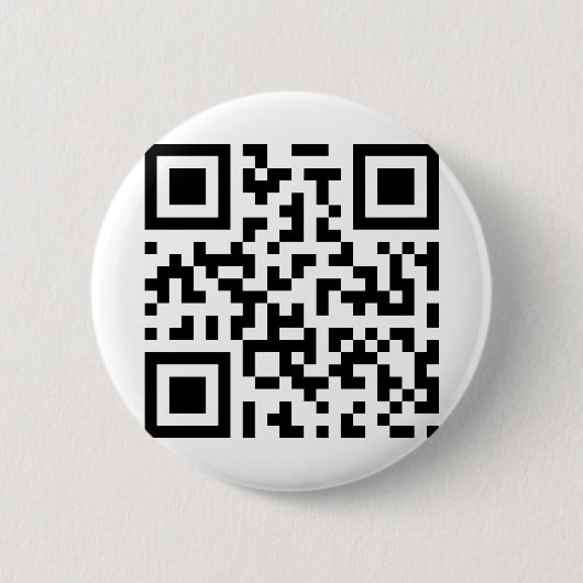 QR с о de. Qr-code. streepjescode Ronde Button 5,7 Cm (Voorkant)