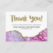 *~* QR AGATE Galaxy DANK U LOGO AP8  Informatiekaartje (Voorkant)