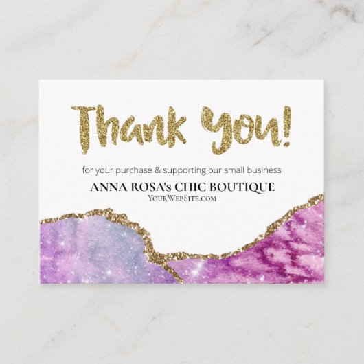 *~* QR AGATE Galaxy DANK U LOGO AP8 Informatiekaartje (Voorkant)