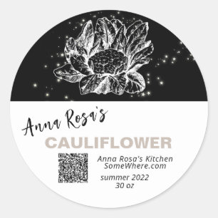 *~* QR AP30 CAULIFLOWER DEHYDRATED CANNING FREEZE RONDE STICKER