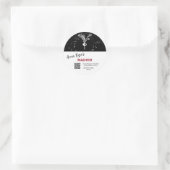 ~* QR AP30 RADIJS - GEDEHYDRATEERDE INBLIKVRIES RONDE STICKER (Tas)