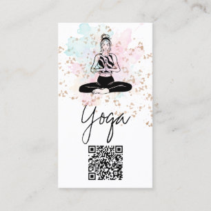 ** QR AP33 Regenboog Spirituele Chakra Yoga Visitekaartje