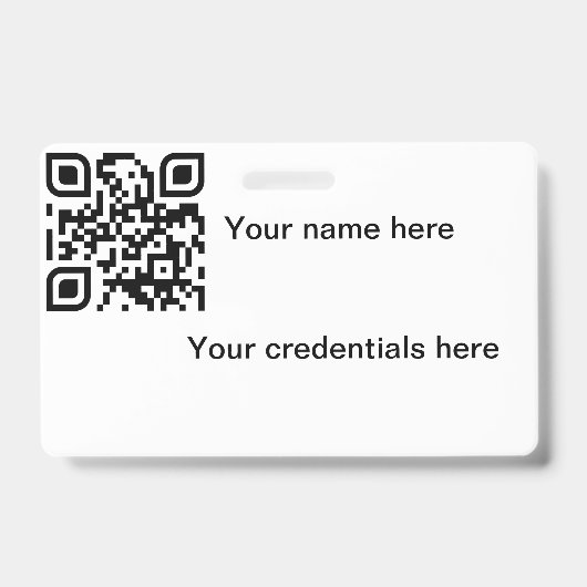 Qr badge (Voorzijde)