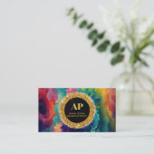 *~ QR BOLD AP93 Carte de visite Abstrait dynamique (Debout devant)