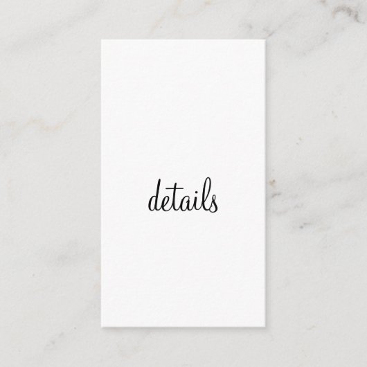 QR BRUILOFT WEBSITE voeg fotonaam datum zwart wit Informatiekaartje (Voorkant)