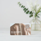 QR Chiropractie Fysiotherapeut Chiropractor Visitekaartje (Staand voorkant)