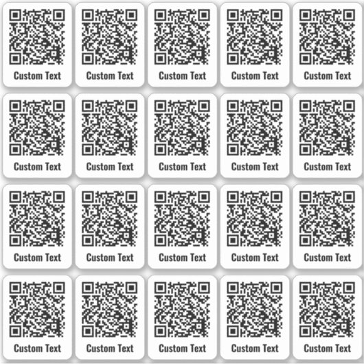 QR-code 20 Sticker set (Voorkant)