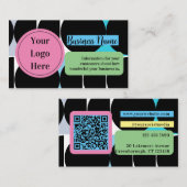 QR-code Aangepast Abstract Visitekaartje (Voorkant / Achterkant)