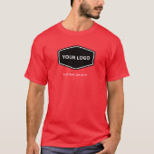 QR Code Aangepaste en promotionele zakelijke Logo T-shirt (Voorkant)