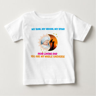 QR Code aangepaste foto Vaderdag T-shirt voor kind