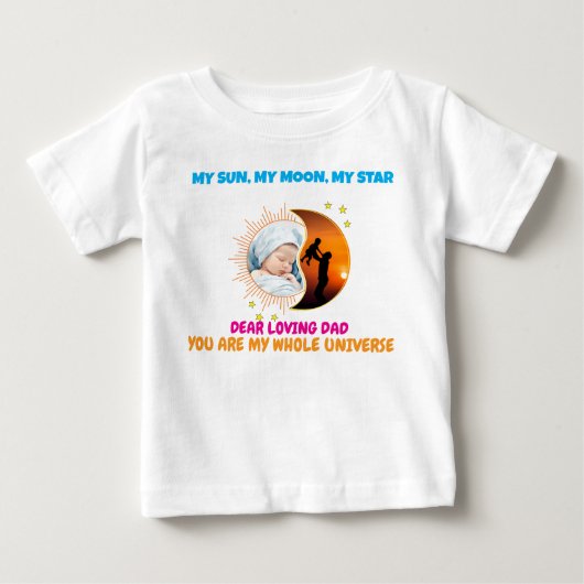 QR Code aangepaste foto Vaderdag T-shirt voor kind (Voorkant)