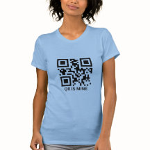 QR code aangepaste gepersonaliseerde T-shirt