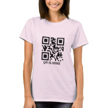 QR code aangepaste gepersonaliseerde T-shirt
