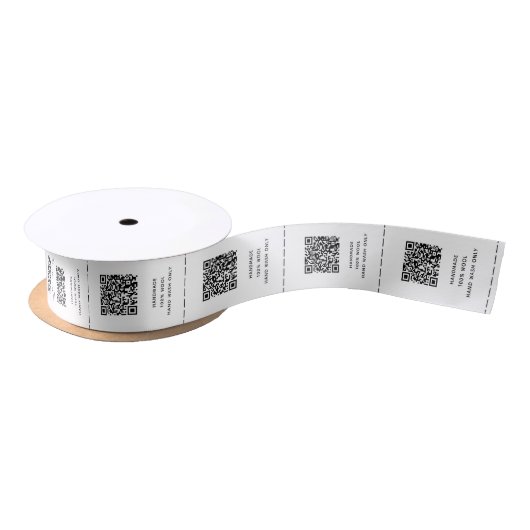 QR Code Aangepaste labels voor zakelijke kleding Lint (Spoel)
