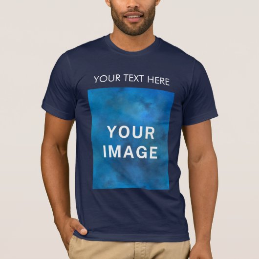 QR Code Aangepaste Tekst en Afbeelding Promotie Ma T-shirt (Voorkant)