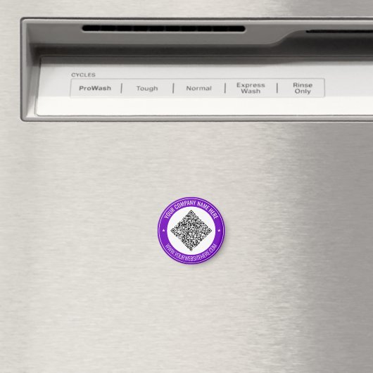 QR Code Aangepaste Tekst Promotie Magneet Uw Kleur (Insitu (Vaatwasser))