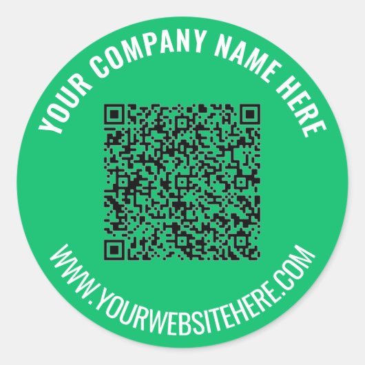 QR-code Aangepaste tekst Promotionele Sticker Sjab (Voorkant)