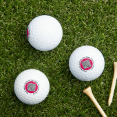 QR Code Aangepaste tekst stempels Golf ballen Uw k (Insitu Gras)