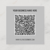 QR Code Aangepaste tekst Visitekaartje - Kies kleu (Voorkant)