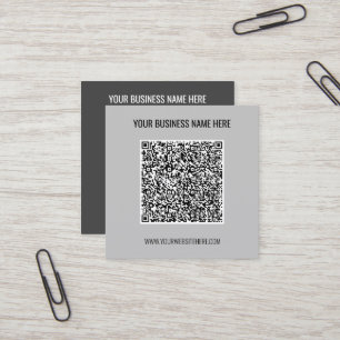 QR Code Aangepaste tekst Visitekaartje - Kies kleu