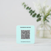 QR Code Aangepaste tekst Visitekaartje - Kies kleu (Staand voorkant)