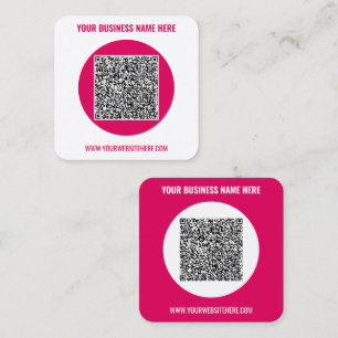 QR Code Aangepaste tekst Visitekaartje Kies kleure