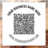 QR-code Aangepaste tekst Zakelijke vensterstickers Raamsticker (Vel 2)