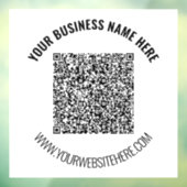 QR-code Aangepaste tekst Zakelijke vensterstickers Raamsticker (Vel 3)